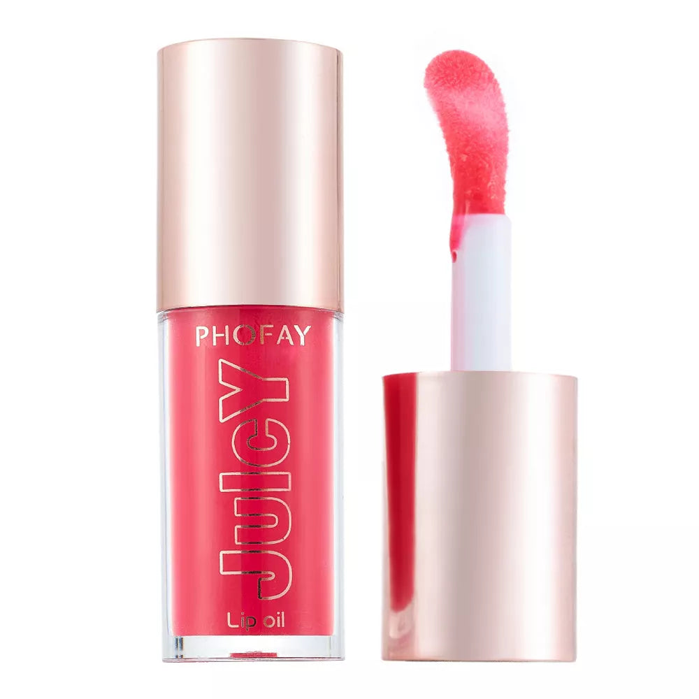 PHOFAY Juicy Lip Oil with doe-foot applicator for ultra-moisturizing lip care