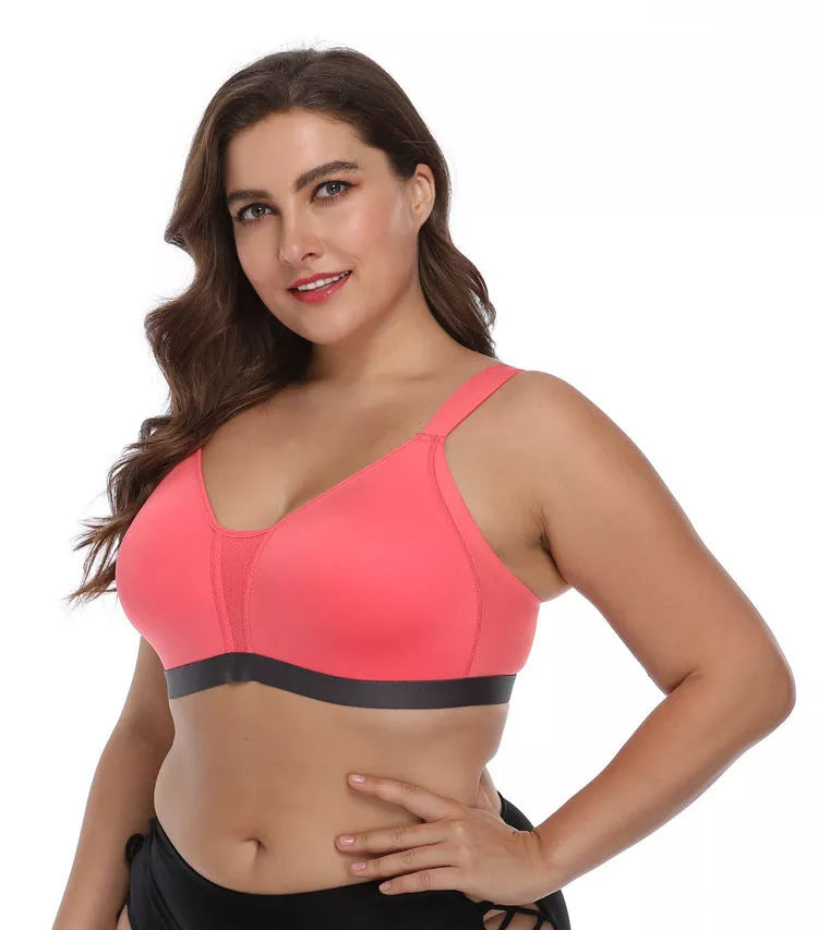 No steel collar underwear bra in polyester fiber, available in multiple colors and sizes