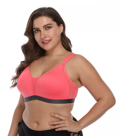 No steel collar underwear bra in polyester fiber, available in multiple colors and sizes