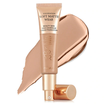 A high-performance full-coverage foundation that delivers a flawless, airbrushed complexion with a lightweight, breathable feel.