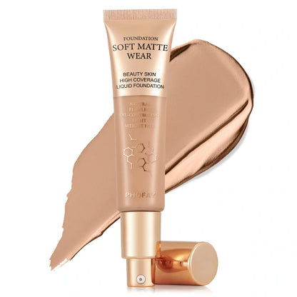 A high-performance full-coverage foundation that delivers a flawless, airbrushed complexion with a lightweight, breathable feel.