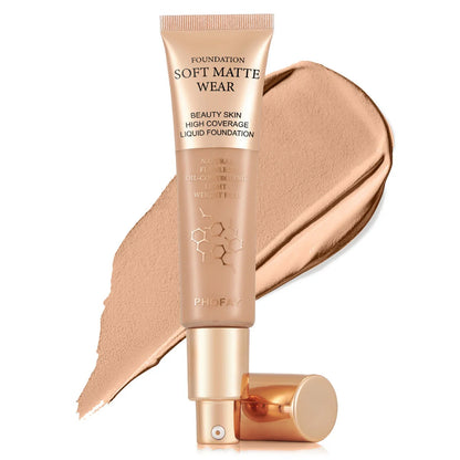 A high-performance full-coverage foundation that delivers a flawless, airbrushed complexion with a lightweight, breathable feel.
