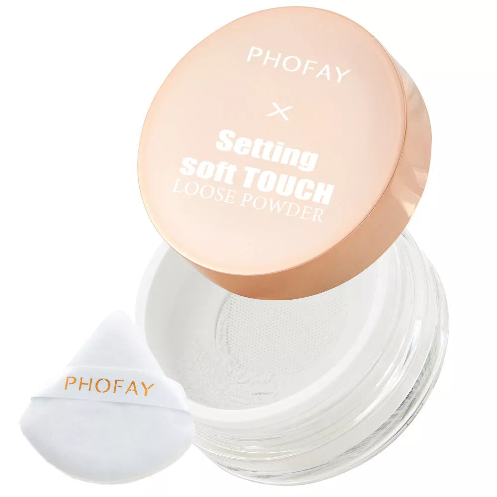 PHOFAY Setting Soft Touch Loose Powder for a flawless matte finish