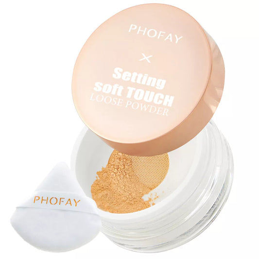 PHOFAY Setting Soft Touch Loose Powder for a flawless matte finish