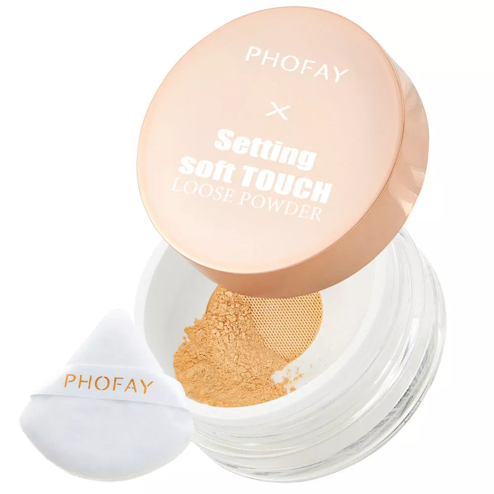 PHOFAY Setting Soft Touch Loose Powder for a flawless matte finish