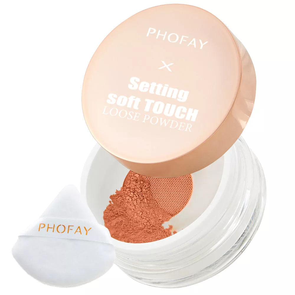 PHOFAY Setting Soft Touch Loose Powder for a flawless matte finish