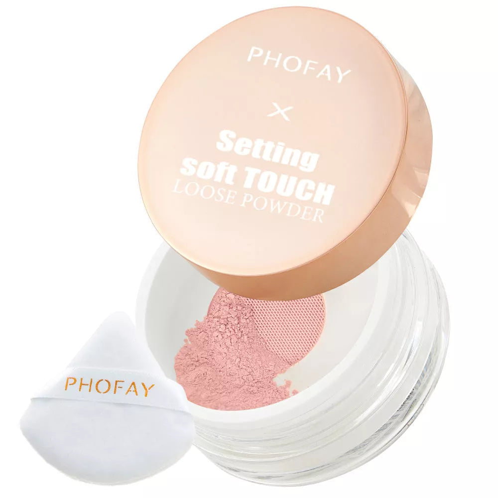 PHOFAY Setting Soft Touch Loose Powder for a flawless matte finish