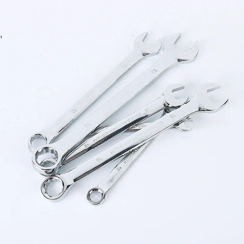61-piece chrome vanadium steel socket and wrench set with metric tools for car and home repairs