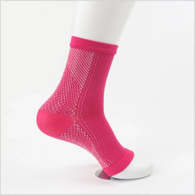 Premium nylon ankle support sports socks with progressive compression, breathable design, and unisex fit for fitness and outdoor activities