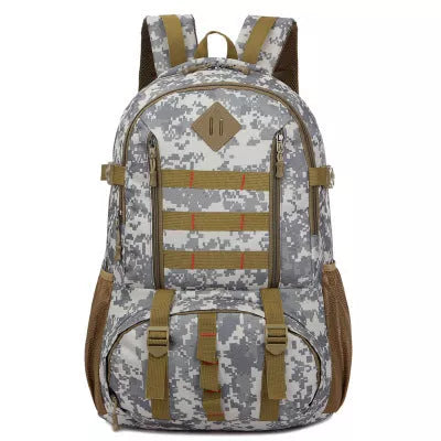 50L camouflage outdoor mountaineering backpack with waterproof Oxford cloth