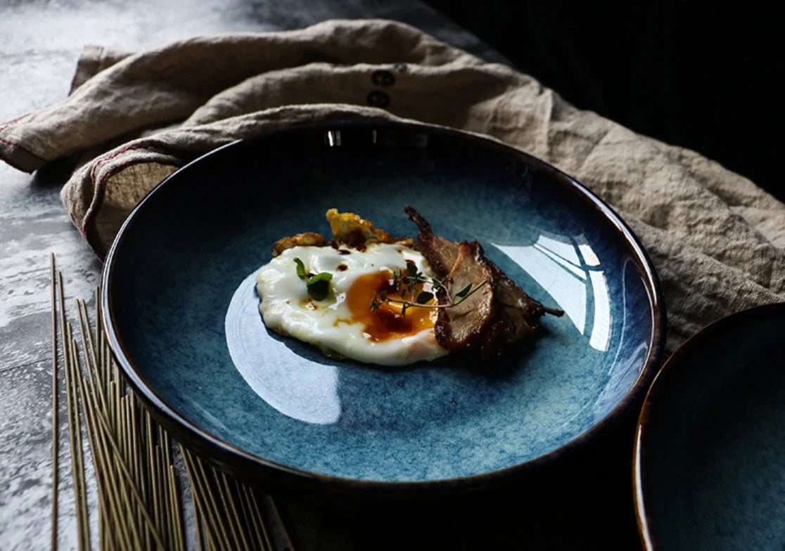 Ceramic Binaural Baking Pan in 9.5 and 11-inch sizes for even baking