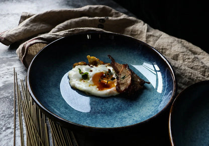 Ceramic Binaural Baking Pan in 9.5 and 11-inch sizes for even baking