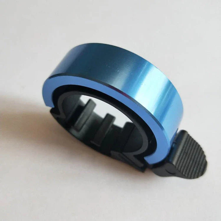 Sleek aluminum alloy bicycle bell with advanced sound alarm for safe cycling on mountain bikes and road bikes