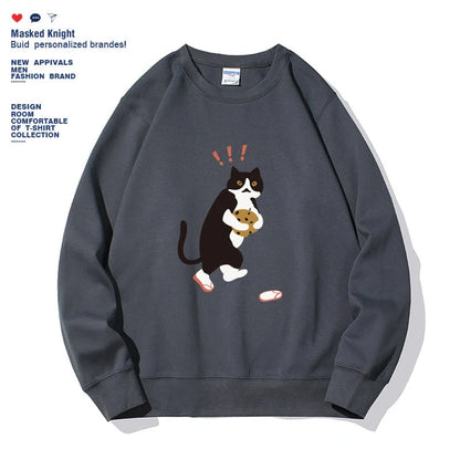 Stylish women's printed long sleeve hoodie in various colors