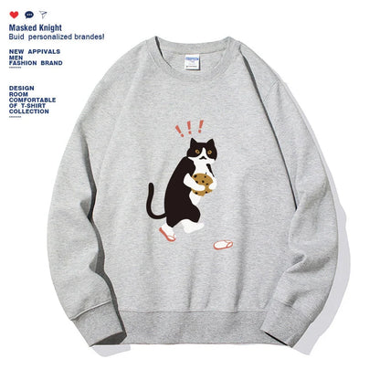 Stylish women's printed long sleeve hoodie in various colors