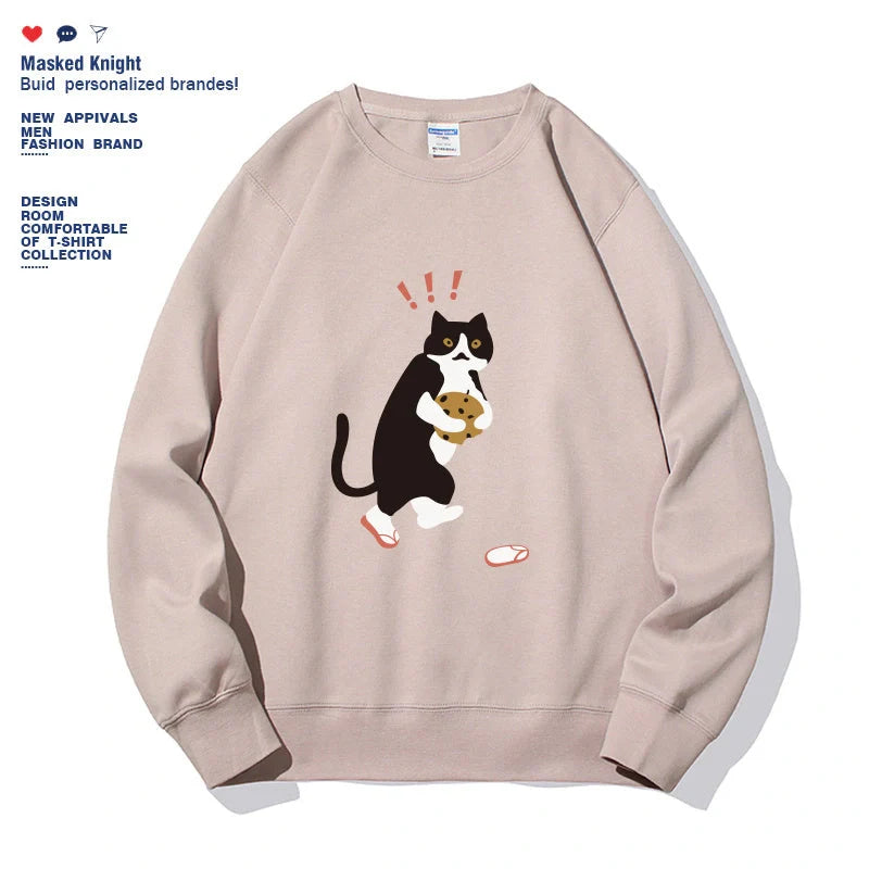 Stylish women's printed long sleeve hoodie in various colors