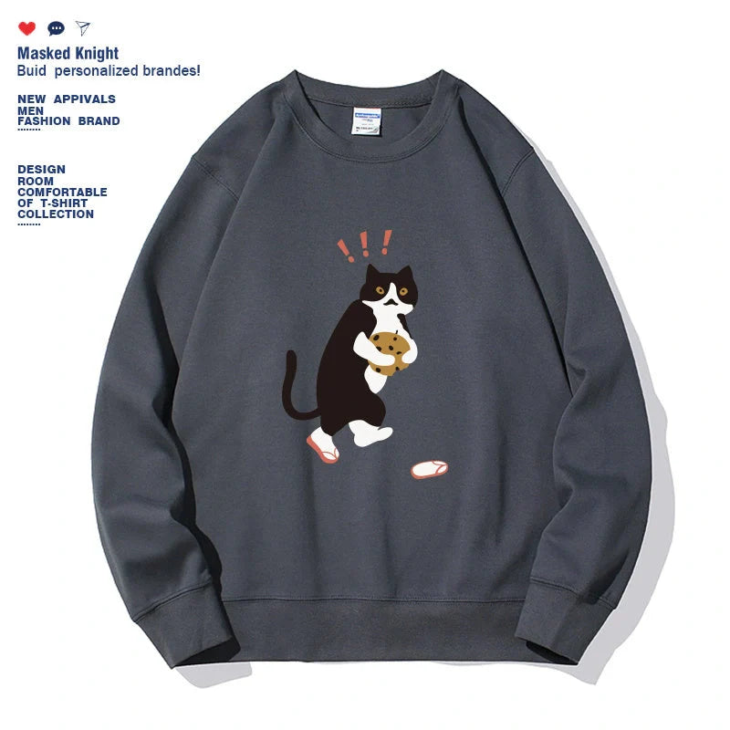 Stylish women's printed long sleeve hoodie in various colors