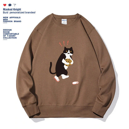 Stylish women's printed long sleeve hoodie in various colors