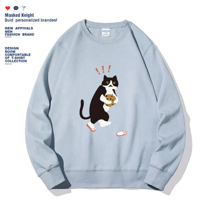 Stylish women's printed long sleeve hoodie in various colors