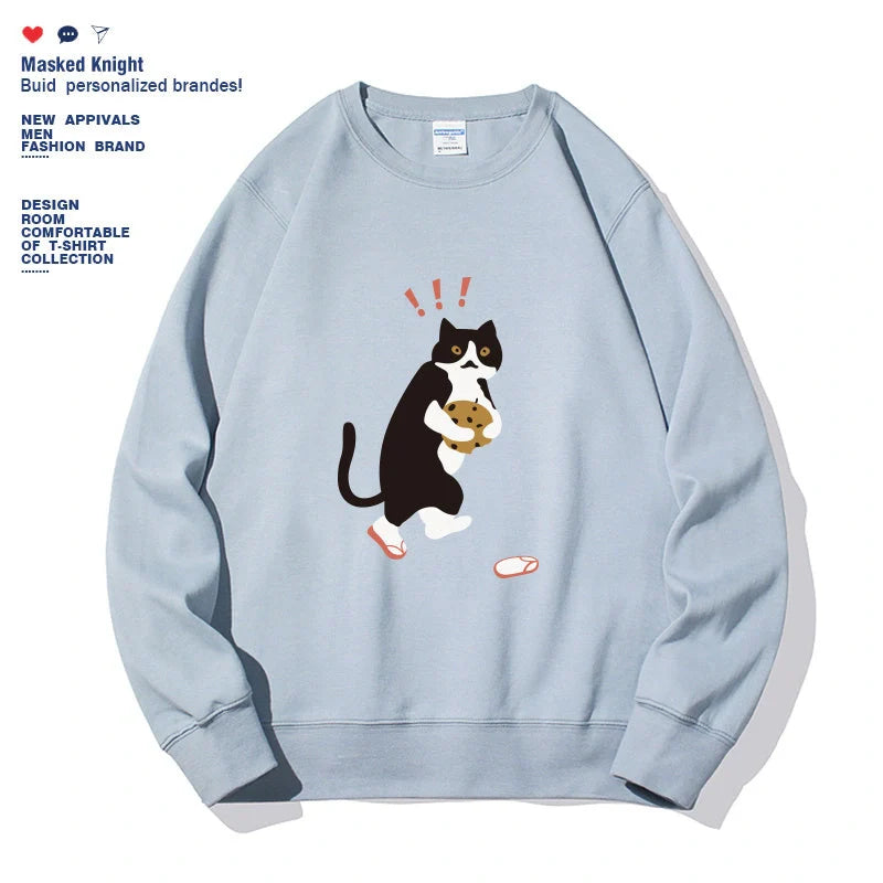 Stylish women's printed long sleeve hoodie in various colors