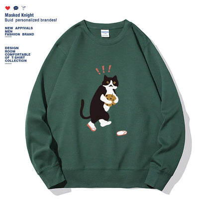 Stylish women's printed long sleeve hoodie in various colors