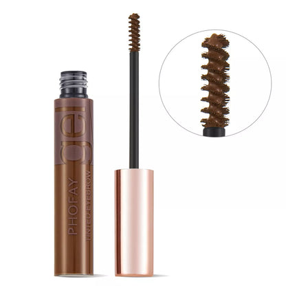 PHOFAY Tinted Eyebrow Gel in tube with brush applicator for waterproof, long-lasting brow definition