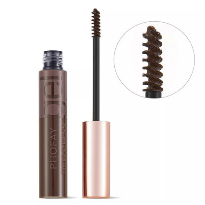 PHOFAY Tinted Eyebrow Gel in tube with brush applicator for waterproof, long-lasting brow definition