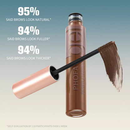 PHOFAY Tinted Eyebrow Gel in tube with brush applicator for waterproof, long-lasting brow definition