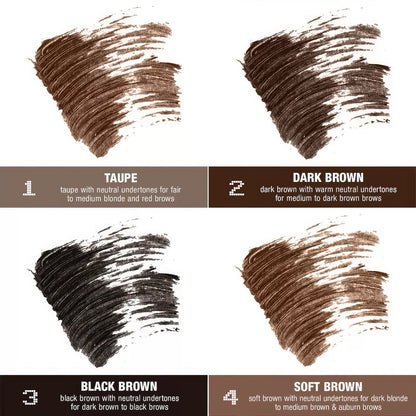 PHOFAY Tinted Eyebrow Gel in tube with brush applicator for waterproof, long-lasting brow definition