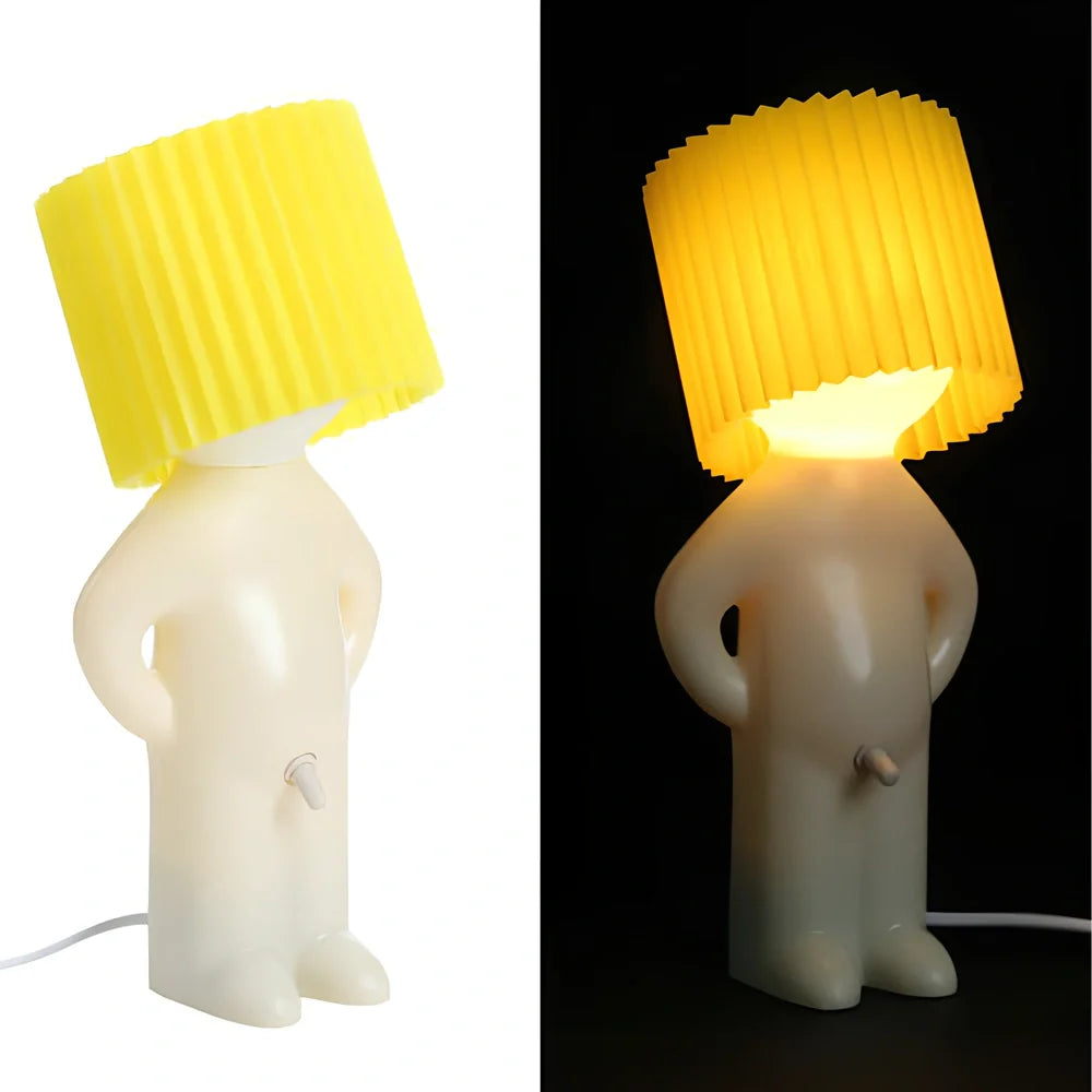 Shy Little Boy Reading Lamp in various colours with adjustable 11-15W wattage and ABS construction