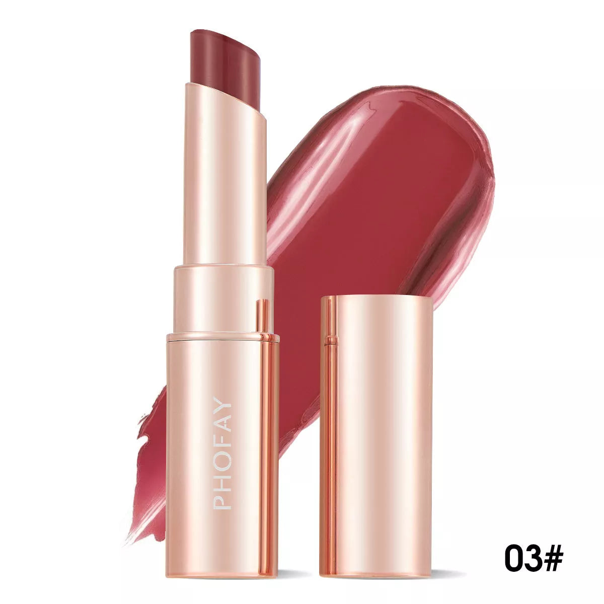 PHOFAY Moisturizing Lipstick in vibrant colors with hydrating and long-wearing benefits