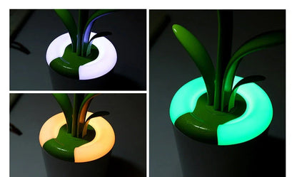 Chic USB-Powered LED Desk Lamp with Adjustable Brightness and Ambient Lighting Modes
