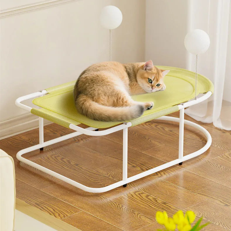 Large fabric kennel with bracket design for cats and puppies in grey colour