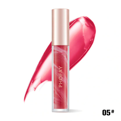 PHOFAY Hydrating Rose Lip Gloss for soft, smooth, and colorful lips