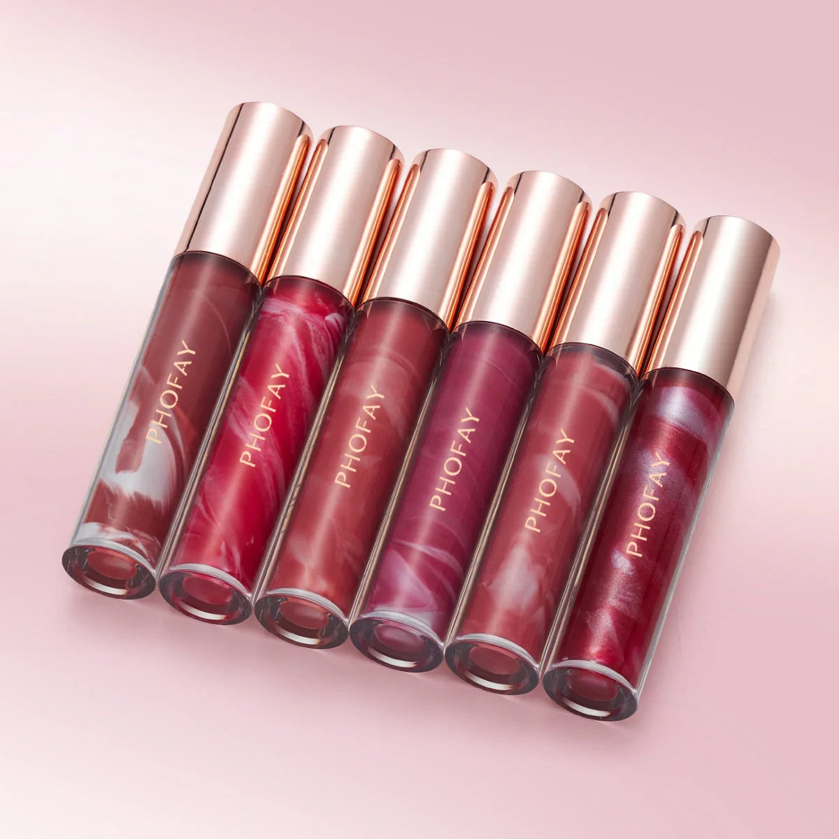 PHOFAY Hydrating Rose Lip Gloss for soft, smooth, and colorful lips