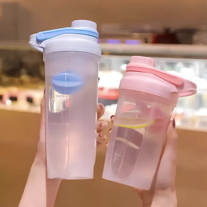 Purple 700ml leakproof blender shaker bottle with stirring ball for protein mixing, 24cm height, gym fitness cup