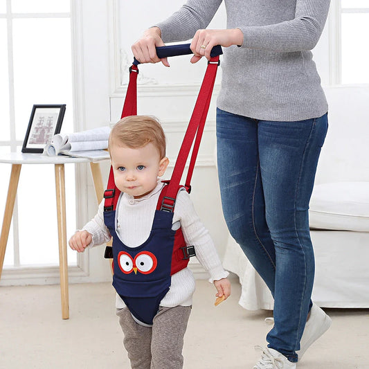 Hands-free baby walking assistant with multiple color options, featuring a comfortable and adjustable design to support your child's first steps.