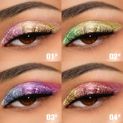 PHOFAY Chameleon Multichrome Eyeshadow Bundle showcasing eight vibrant, color-shifting shades
