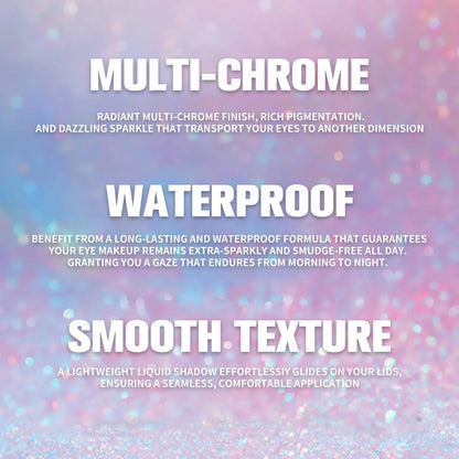 PHOFAY Chameleon Multichrome Eyeshadow Bundle showcasing eight vibrant, color-shifting shades