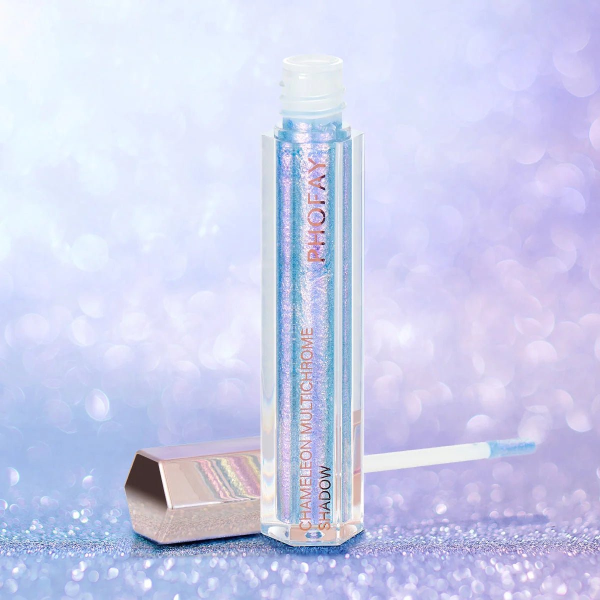 PHOFAY Chameleon Multichrome Eyeshadow Bundle showcasing eight vibrant, color-shifting shades