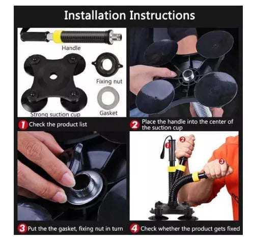 Professional steel hand strength trainer for men and women, black color, compact size