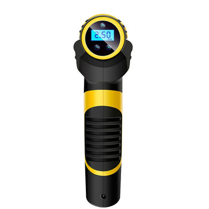Powerful portable 12V digital air compressor for inflating tires, sports equipment, and more with automatic shut-off to prevent over-inflation