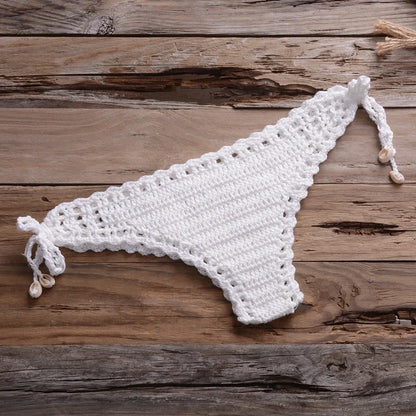 Two-piece bikini set in cotton-blend fabric with acrylic, showing jacket and pants in various colours like khaki and light blue