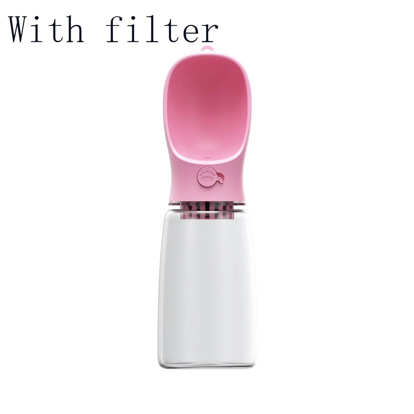 Durable and portable pet water bottle with eco-friendly materials and easy-to-use design for outdoor adventures with your furry friend