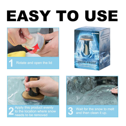 Hydrophobic nano coating car snow brush with PE construction for winter vehicle cleaning