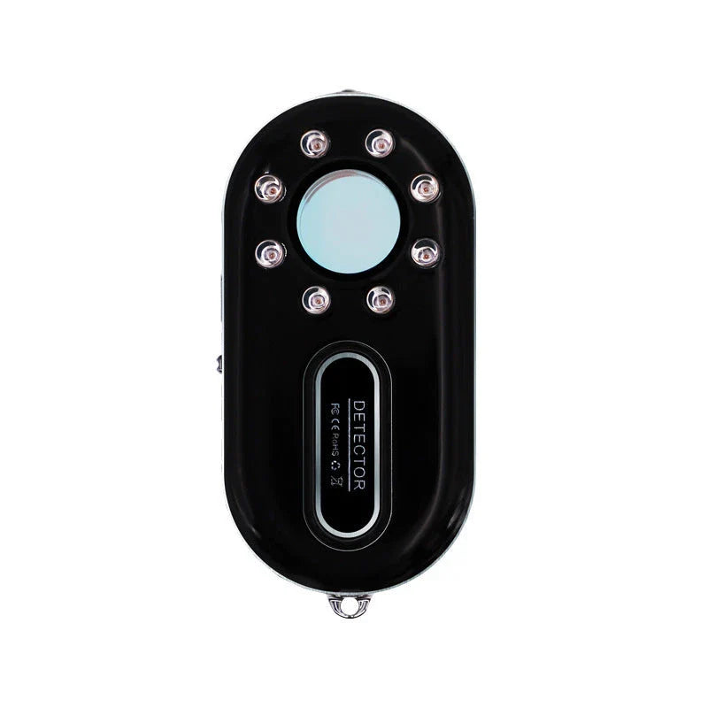 Portable anti-theft security alarm with infrared detection, loud alarm, and LED flashlight for safe travel