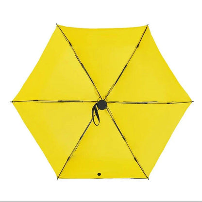 Compact and portable mini umbrella with aluminum alloy frame and polyester fabric in various vibrant colors