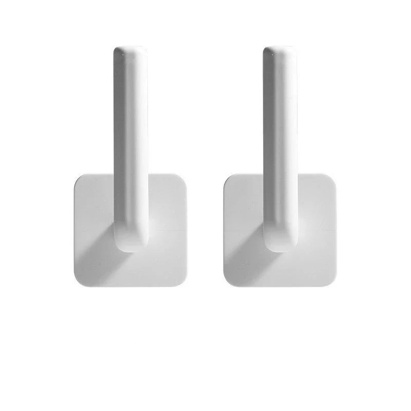 White ABS nail-free storage rack for wall organization