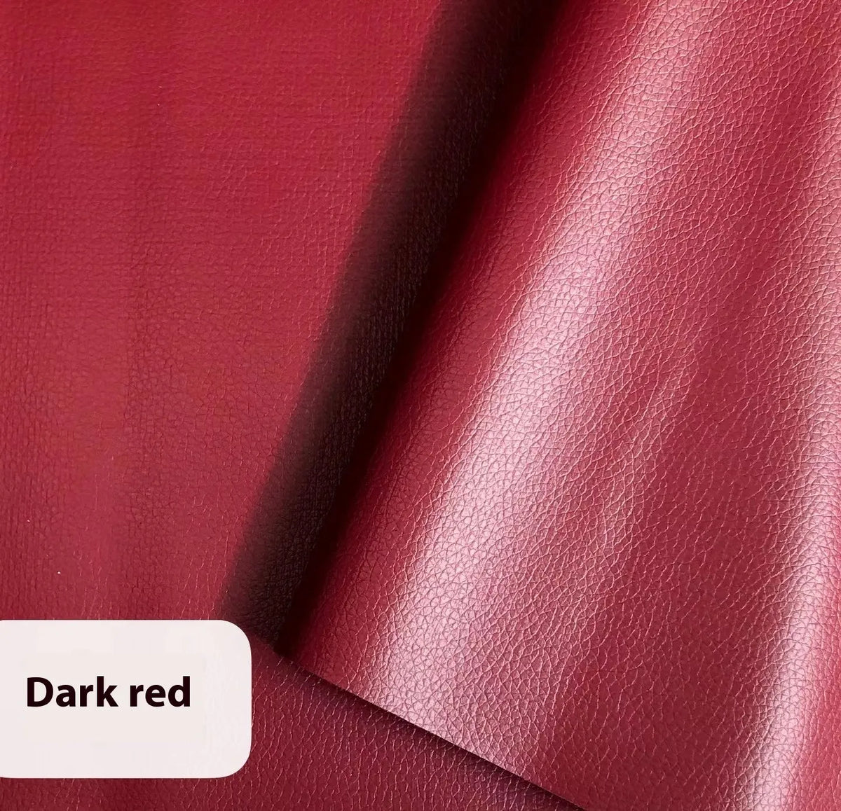Self-adhesive leather repair patch 50cm x 138cm 0.5mm PVC in black for sofa and car seat