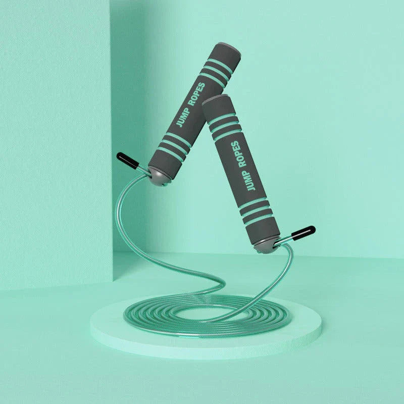 Adjustable jump rope with various color and style options, made with durable materials for an effective workout and weight loss.